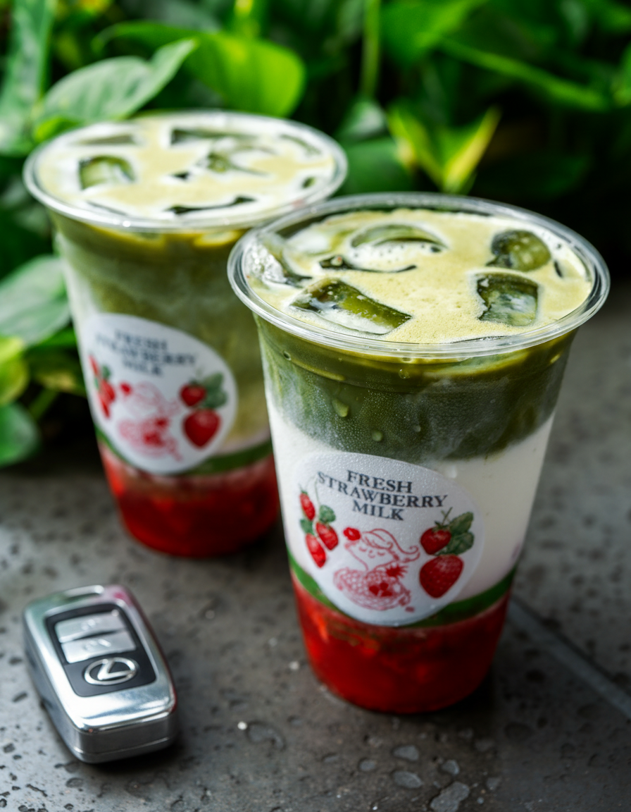 Mana Sandwiches Strawberry Matcha